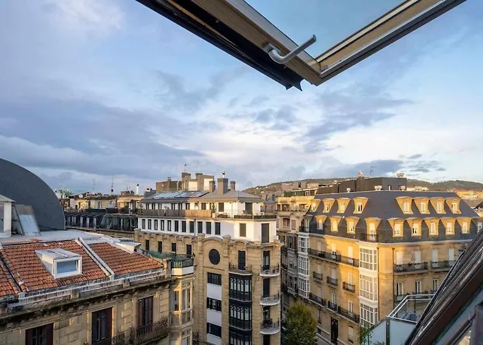 ático Centro 3, Ac, Luz Y Comodidad San Sebastián